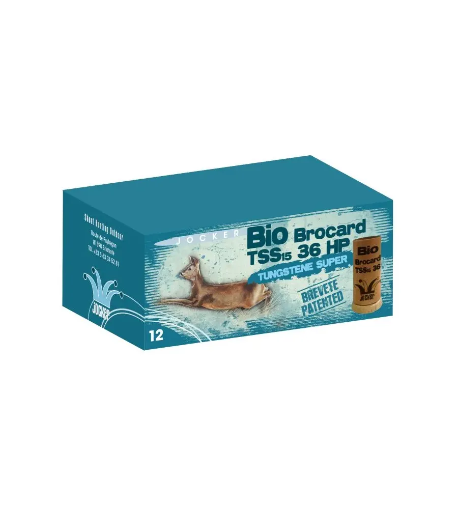 Cartouches Jocker Bio TSS 36 HP Brocard - Cal. 12/76