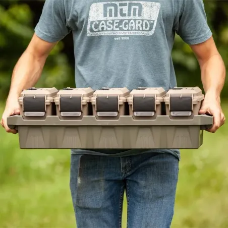 Pack de 5 caisses à munitions plastique 