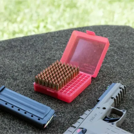 Boite pour 100 munitions 22LR ou 17 HMR 