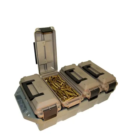 Pack de 4 caisses à munitions plastique 