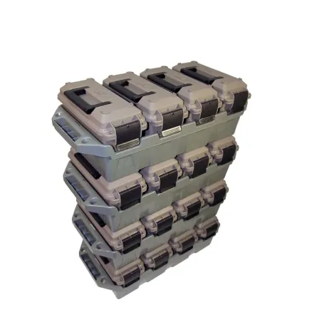 Pack de 4 caisses à munitions plastique 