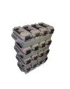 Pack de 4 caisses à munitions plastique 