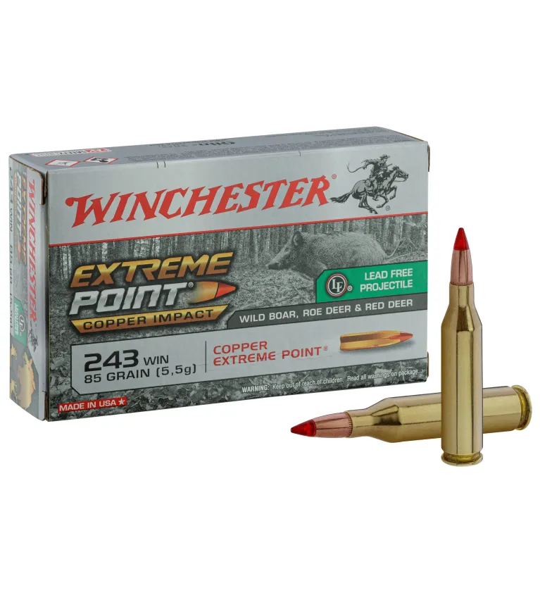 Balles de chasse Winchester Extreme Point Copper 85 gr 