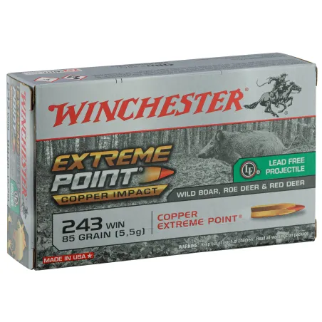 Balles de chasse Winchester Extreme Point Copper 85 gr 