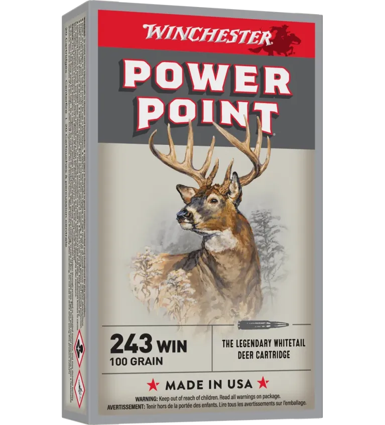 Balles de chasse Winchester Power Point 100 gr
