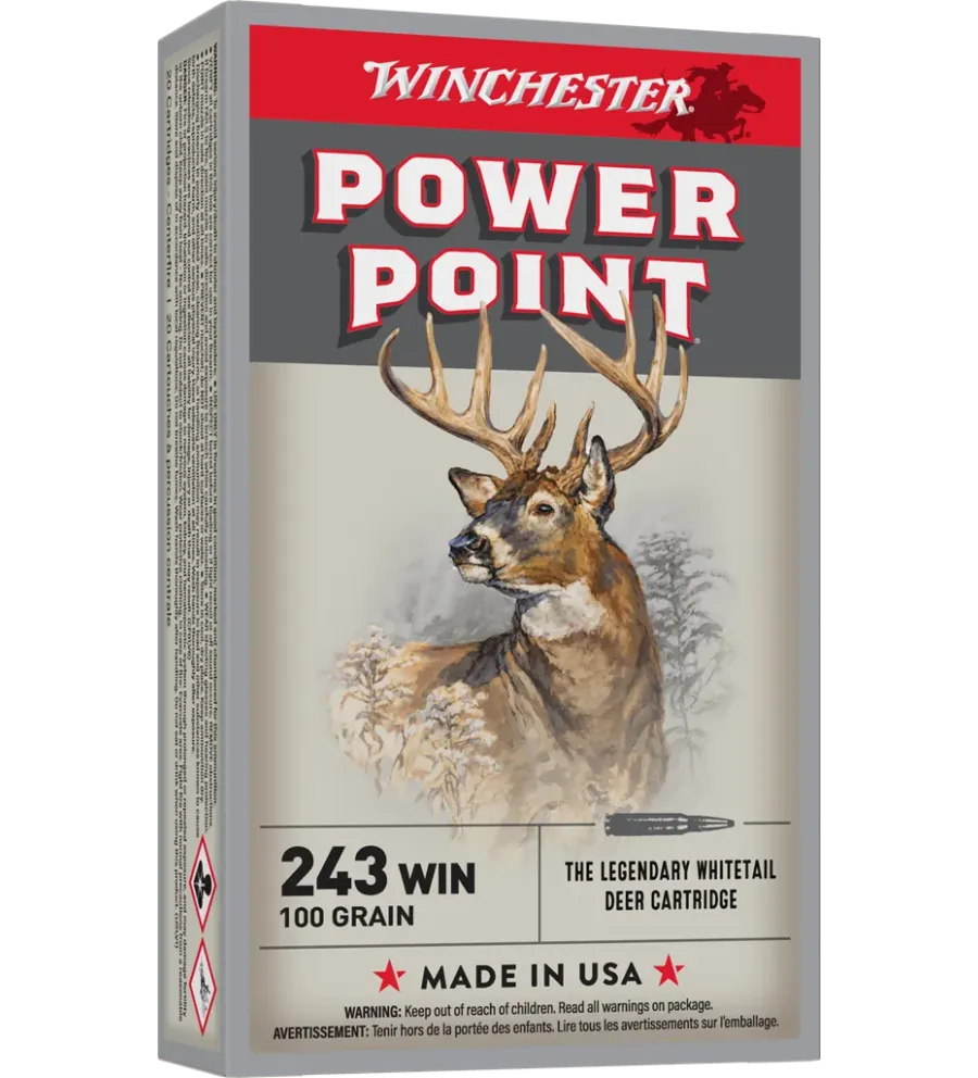 Balles de chasse Winchester Power Point 100 gr