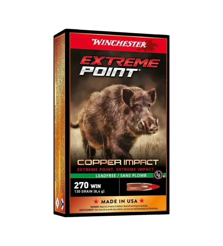 Balles de chasse Winchester Extreme Point Copper 130 gr 