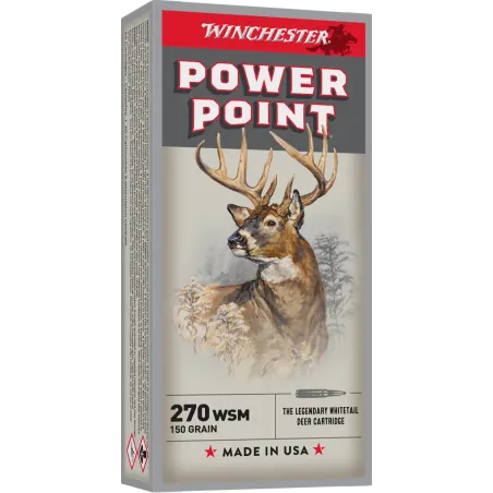 Balles de chasse Winchester Power Point 150 gr