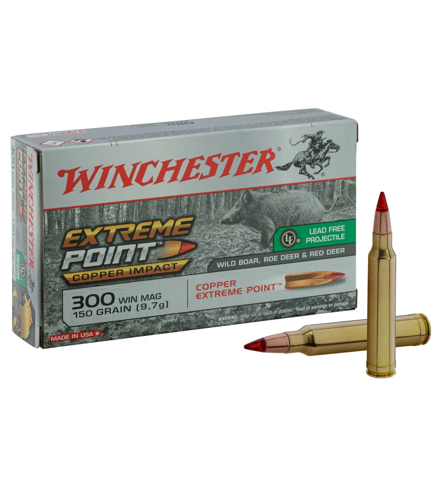 Balles de chasse Winchester Extreme Point Copper 180 gr 