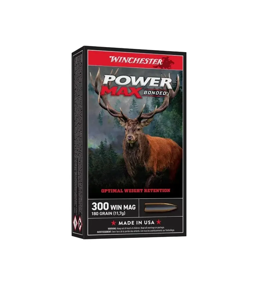 Balles de chasse Winchester Power Max Bonded 180 gr 