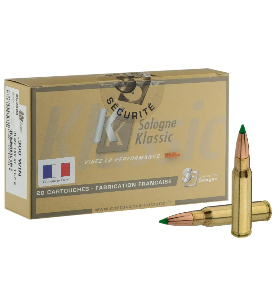 Balles de chasse Sologne Nosler Ballistic 180 gr 