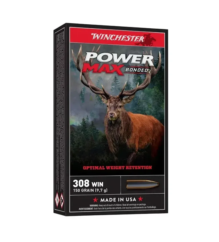 Balles de chasse Winchester Power Max Bonded 150 gr 