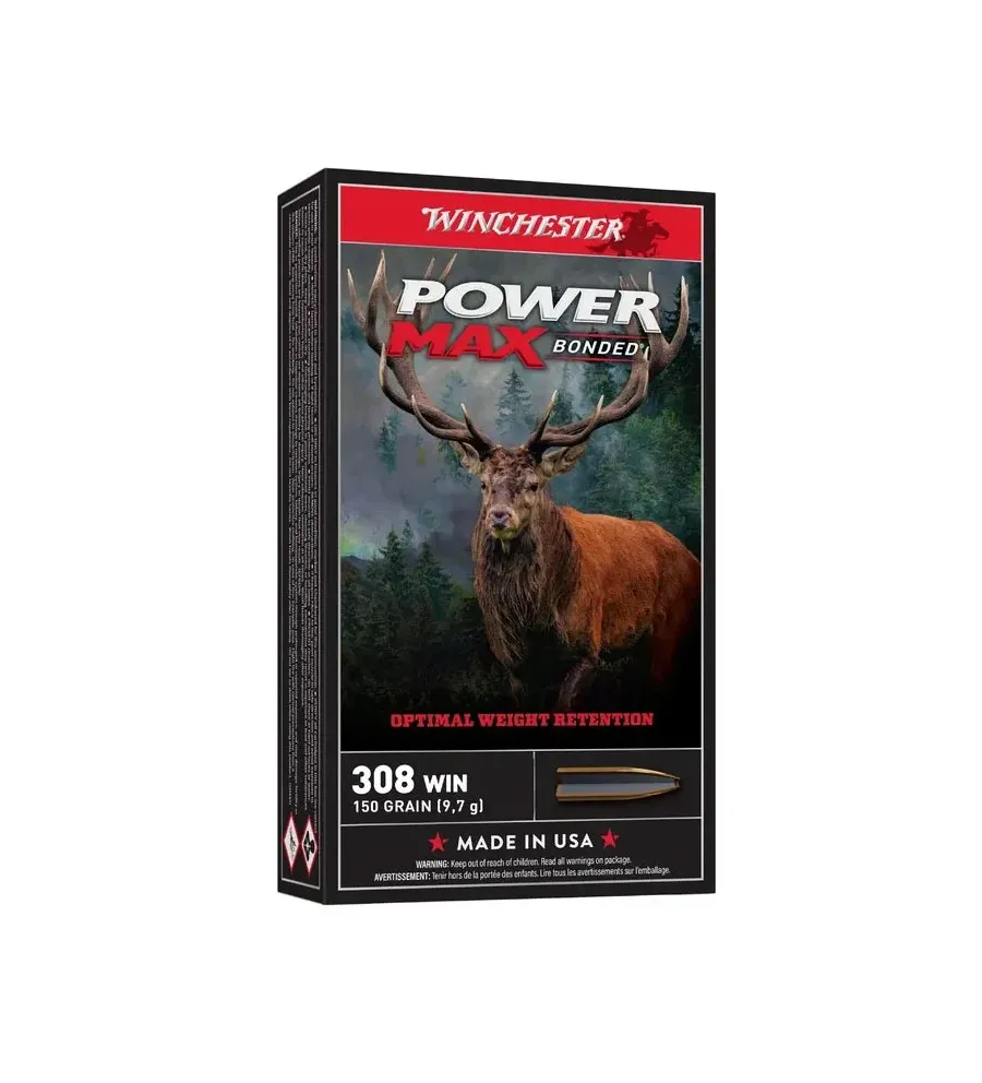 Balles de chasse Winchester Power Max Bonded 150 gr 