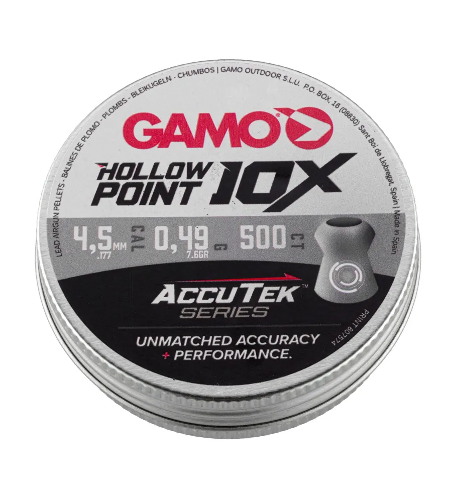 Plombs Gamo Hollow Point Accutek - Cal. 4,5 mm 