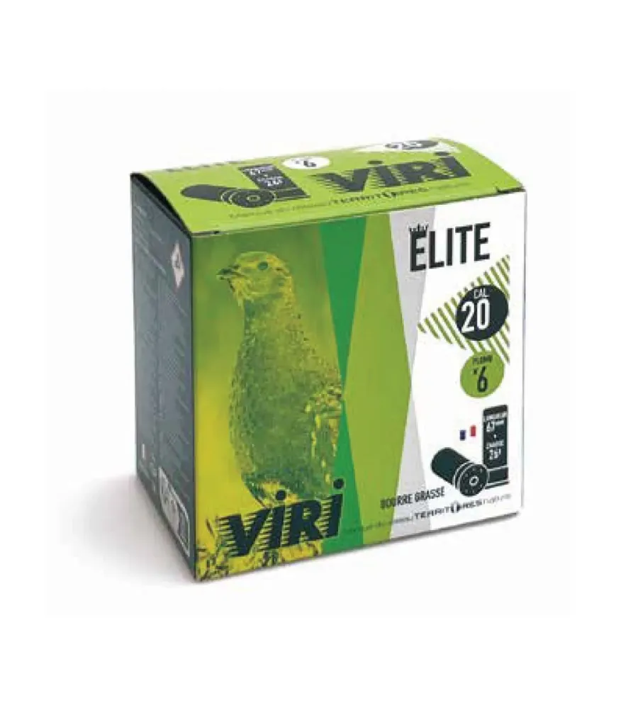 Cartouche Viri Elite 26 gr - Cal. 20 Cartouche Viri Elite 26 gr - Cal. 20