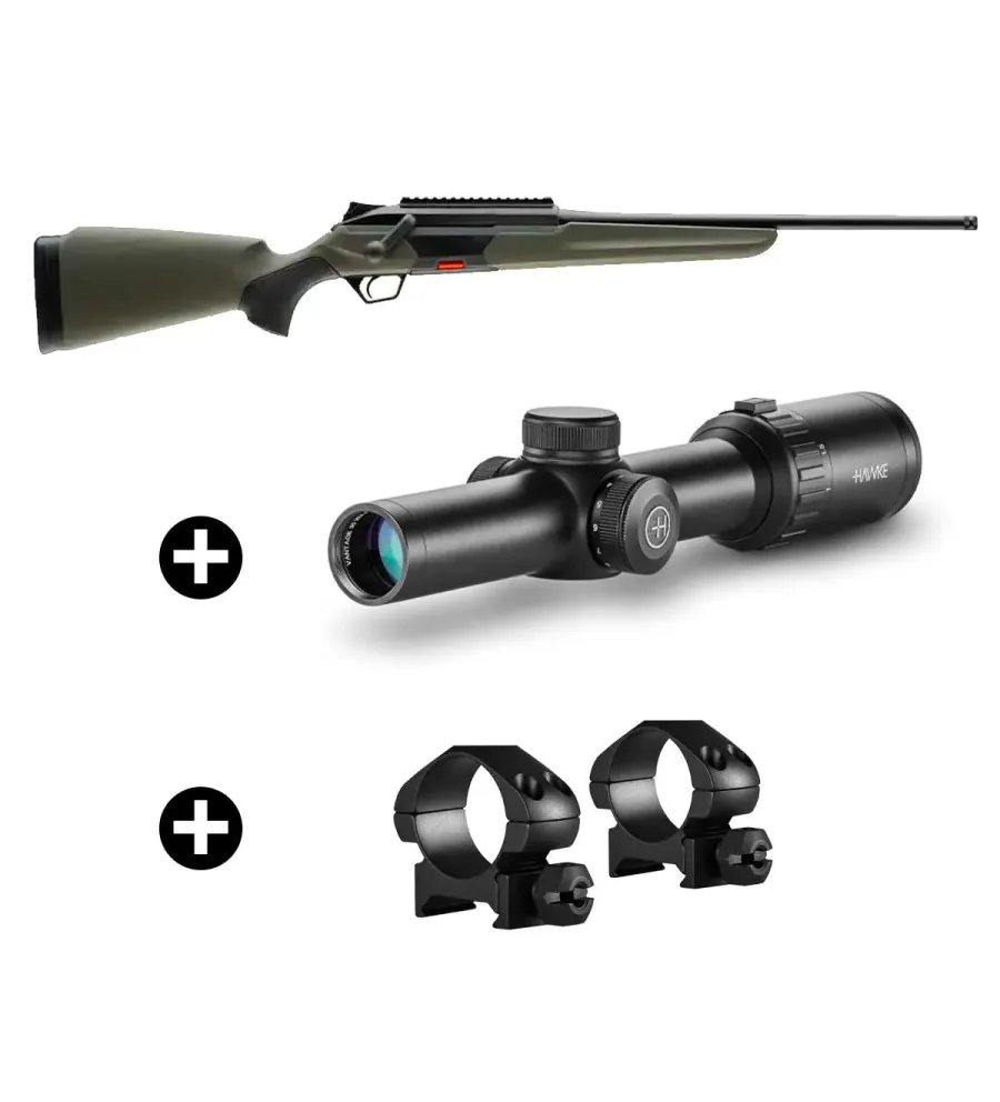Pack battue Beretta BRX1 Green + Lunette Hawke 1-8x24 + Montage