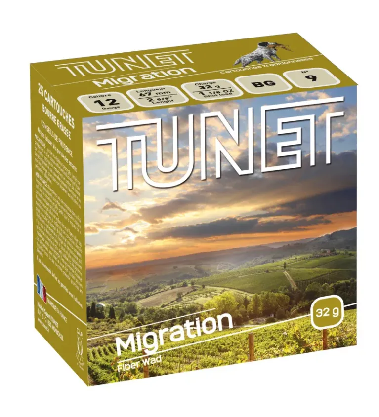Cartouche Tunet Migration 28 gr - Cal. 20/70
