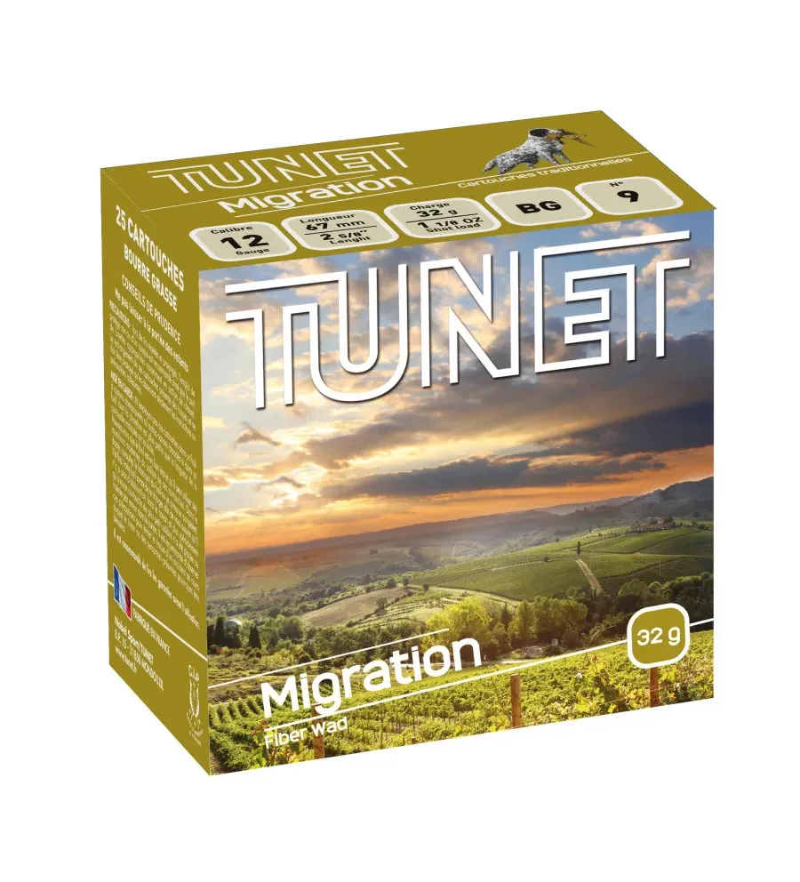 Cartouche Tunet Migration 28 gr - Cal. 20/70