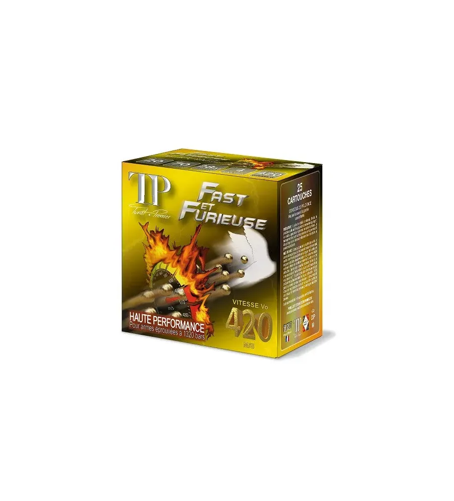 Cartouche Tunet Fast et Furieuse 28 gr - Cal. 20/70