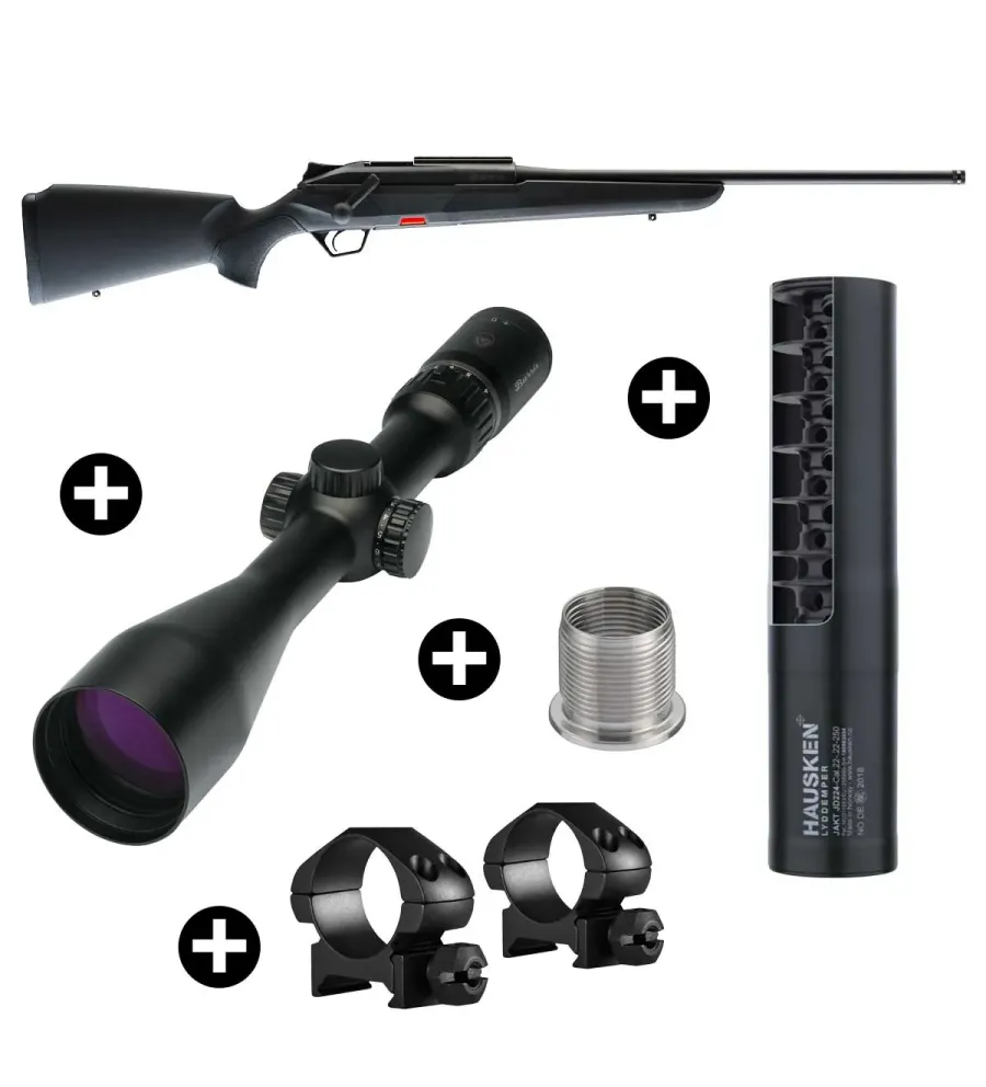 Pack affût Beretta BRX1 Synthétique + Lunette Burris 3-12x56 + Modérateur Hausken JD224 MK2