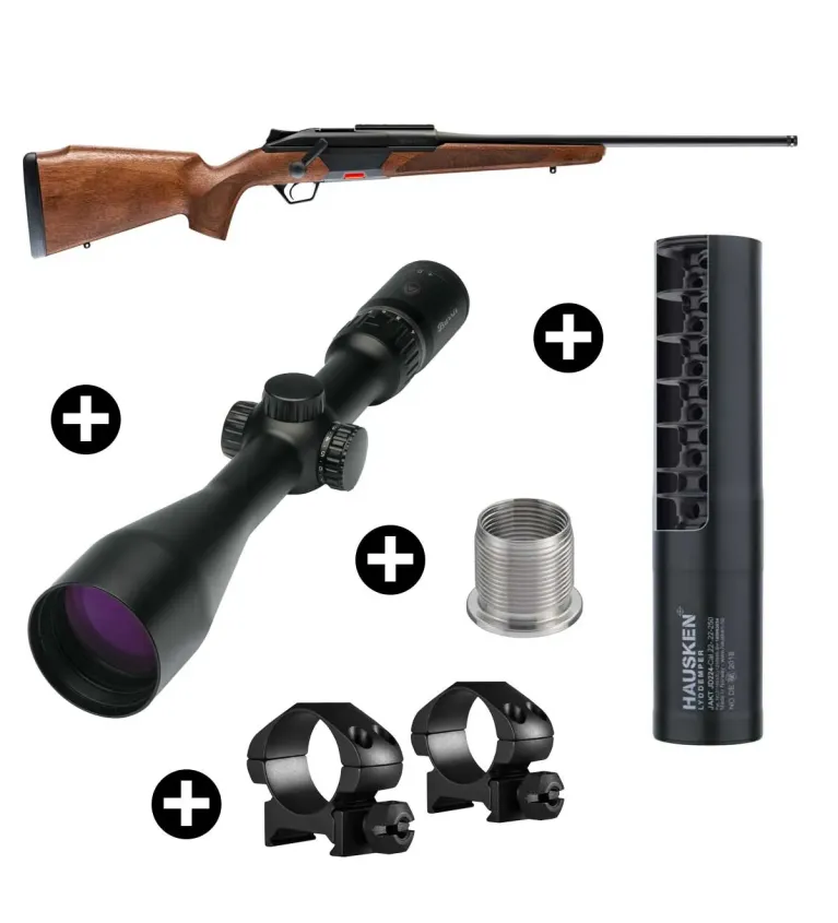 Pack affût Beretta BRX1 Bois + Lunette Burris 3-12x56 + Modérateur Hausken JD224 MK2