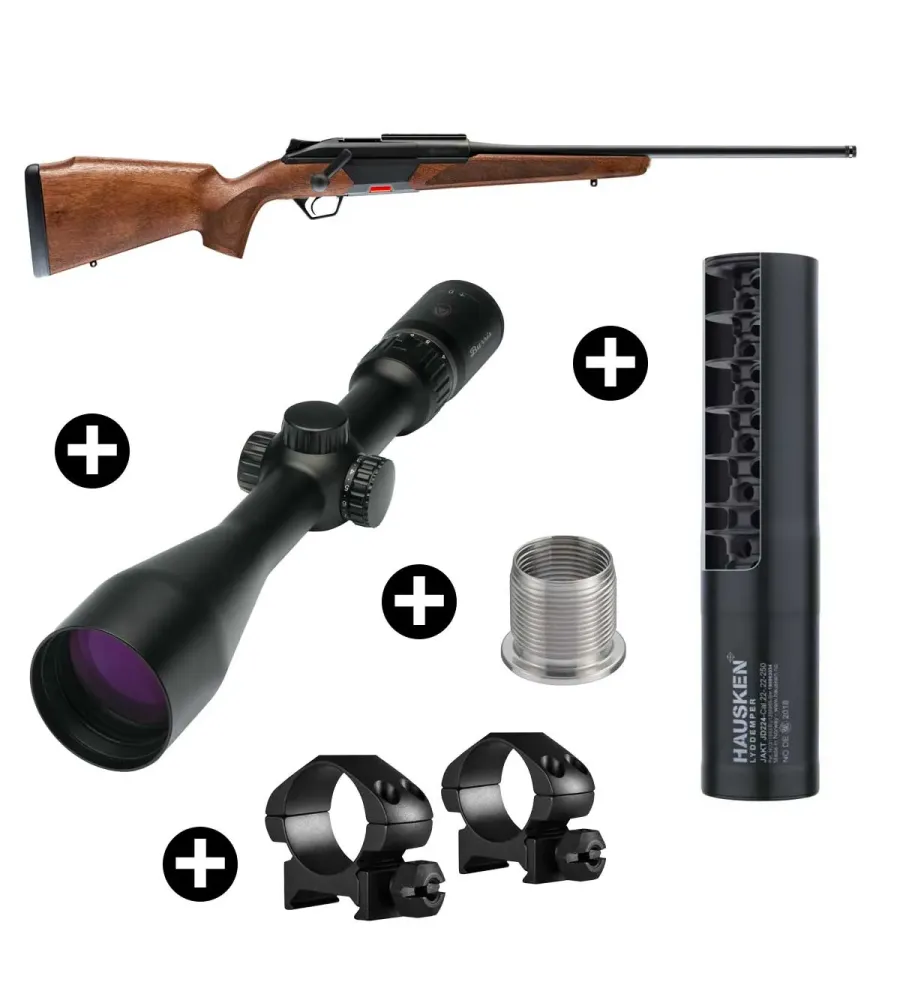 Pack affût Beretta BRX1 Bois + Lunette Burris 3-12x56 + Modérateur Hausken JD224 MK2