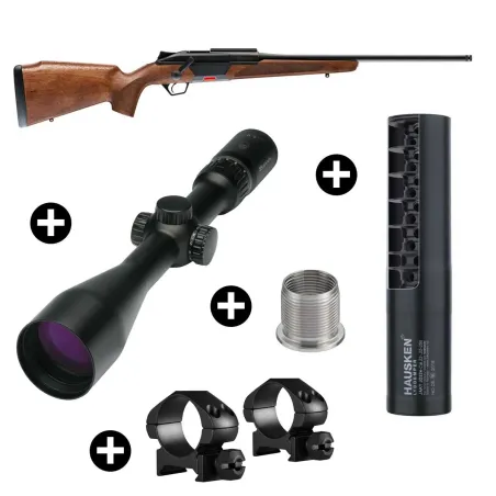 Pack affût Beretta BRX1 Bois + Lunette Burris 3-12x56 + Modérateur Hausken JD224 MK2