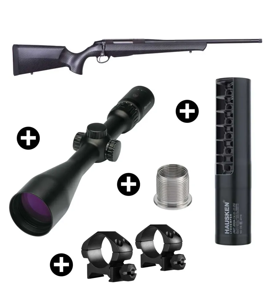 Pack affût Beretta BRX1 Carbone + Lunette Burris 3-12x56 + Modérateur Hausken JD224 MK2