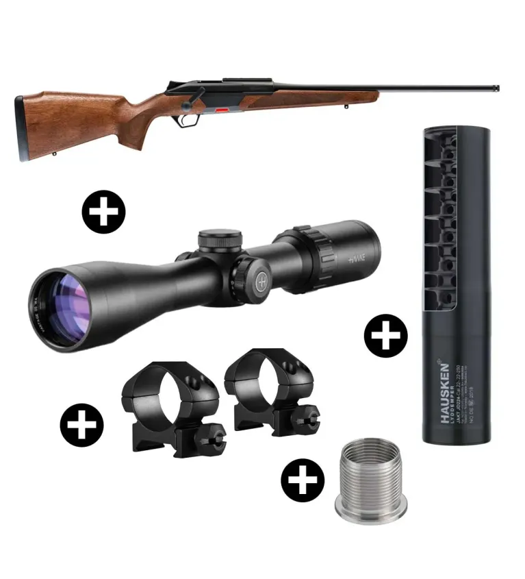 Pack affût Beretta BRX1 Bois + Lunette Hawke Vantage 3-9x42 + Modérateur Hausken JD224 MK2