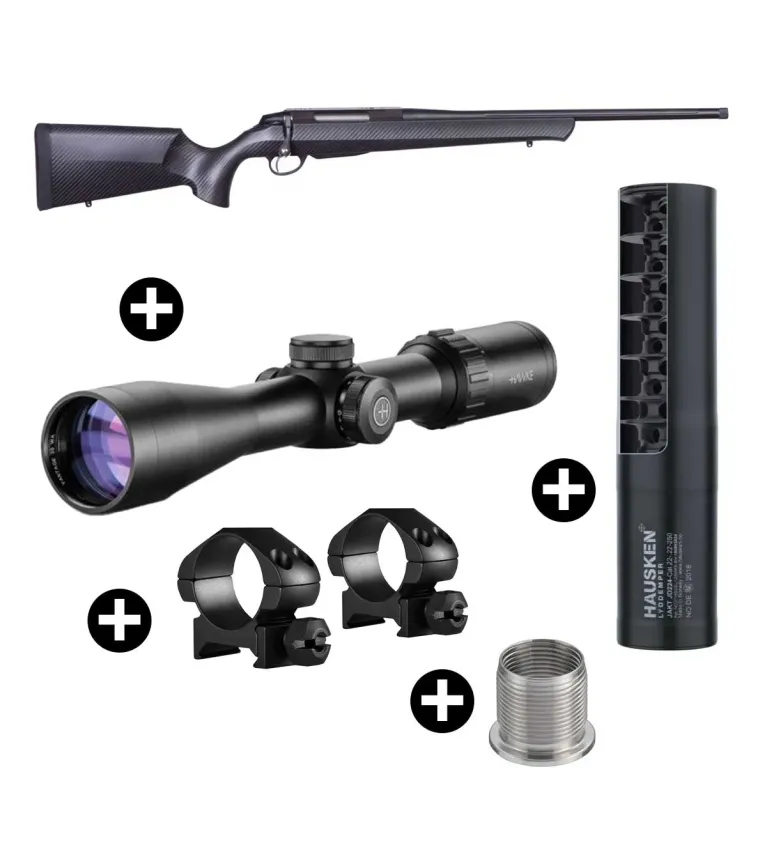 Pack affût Beretta BRX1 Carbone + Lunette Hawke Vantage 3-9x42 + Modérateur Hausken JD224 MK2