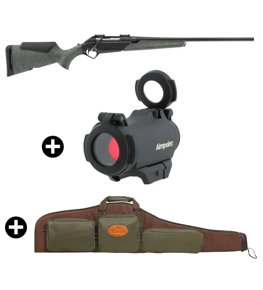 Pack battue Benelli Lupo Granite + Point rouge Aimpoint Micro H2 + Fourreau