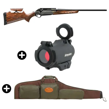 Pack battue Benelli Lupo Bois avec busc + Point rouge Aimpoint Micro H2 + Fourreau