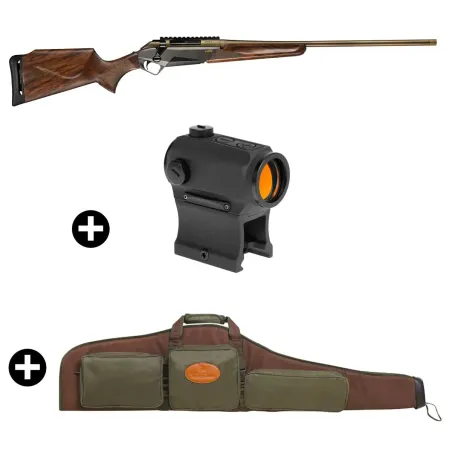 Pack battue Benelli Lupo Bois + Point rouge Holosun 403B + Fourreau