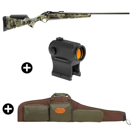 Pack battue Benelli Lupo Grey Elevated II + Point rouge Holosun 403B + Fourreau