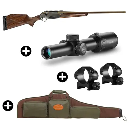 Pack battue Benelli Lupo Bois + Lunette Hawke Vantage 1-8x24 + Fourreau