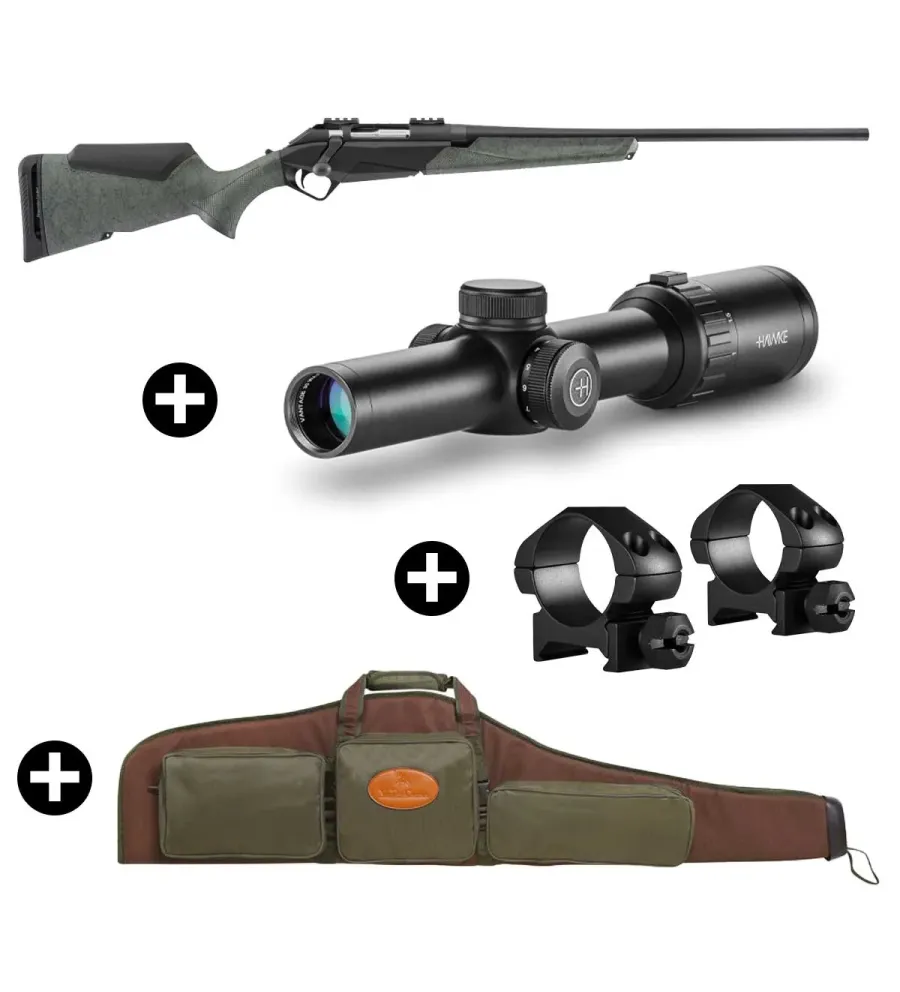Pack battue Benelli Lupo Granite + Lunette Hawke Vantage 1-8x24 + Fourreau