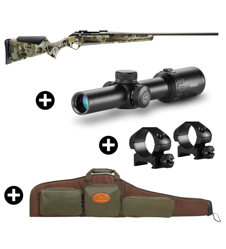 Pack battue Benelli Lupo Grey Elevated II + Lunette Hawke Vantage 1-8x24 + Fourreau