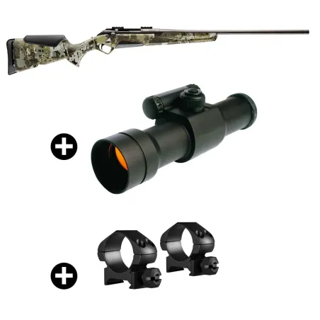 Pack battue Benelli Lupo Grey Elevated II + Point rouge Aimpoint 9000SC + Montage