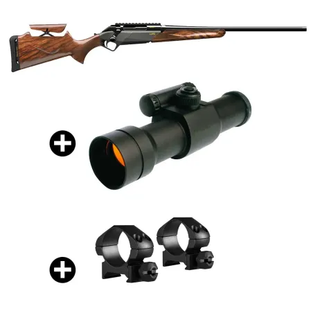 Pack battue Benelli Lupo Bois avec busc + Point rouge Aimpoint 9000SC + Montage
