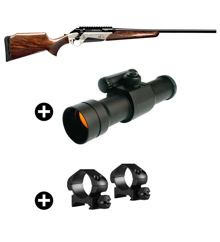 Pack battue Benelli Lupo Bois Deluxe + Point rouge Aimpoint 9000SC + Montage