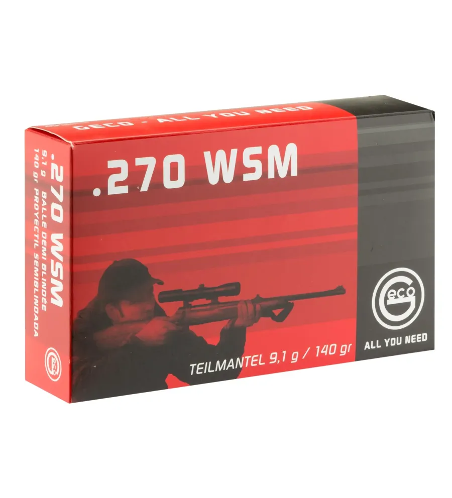 Balles Geco 270 WSM - Soft Point 140 gr