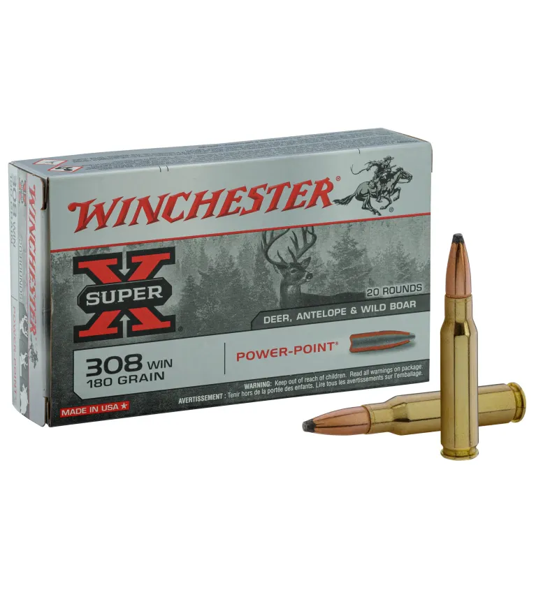 Balles Winchester 308 Win - Power Point 180 gr 
