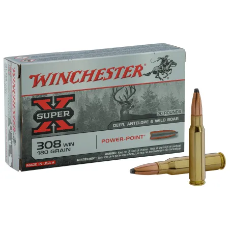 Balles Winchester 308 Win - Power Point 180 gr 