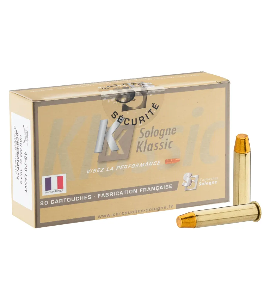 Balles Sologne 45-70 GVT - FN 300 gr 