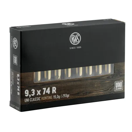 Balles RWS 9,3x74R - Uni Classic 293 gr 