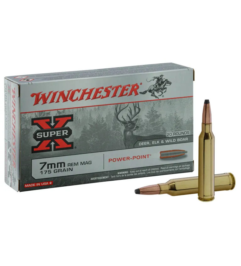 Balles Winchester 7 RM - Power Point 175 gr 
