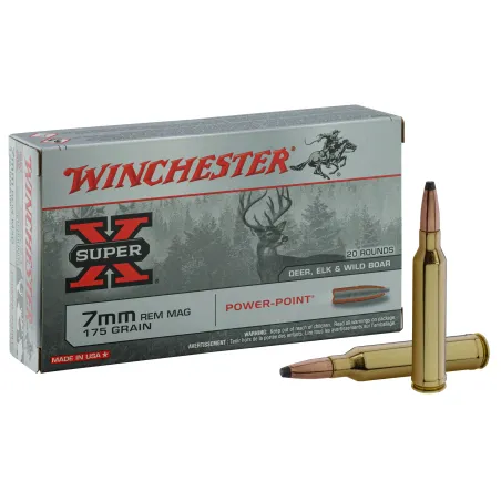 Balles Winchester 7 RM - Power Point 175 gr 