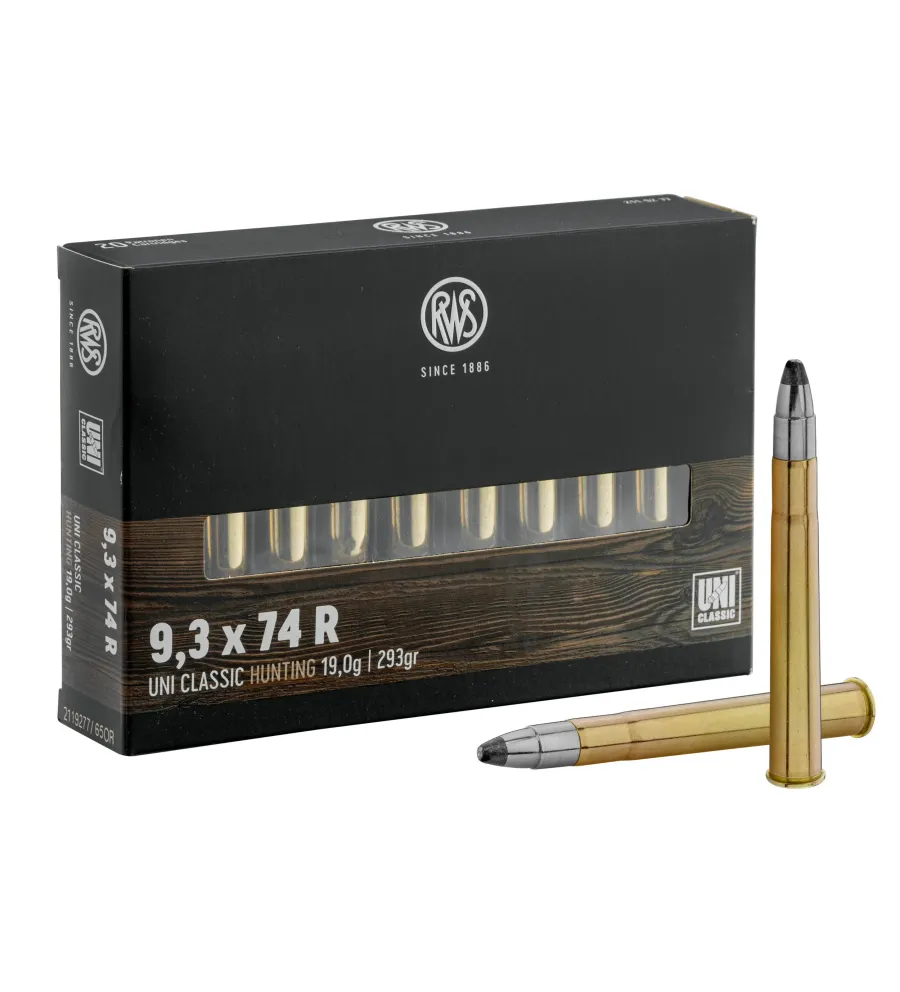 Balles RWS 9,3x74R - Uni Classic 293 gr