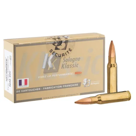 Balles Sologne 308 Win - HPBT Subsonique 168 gr 
