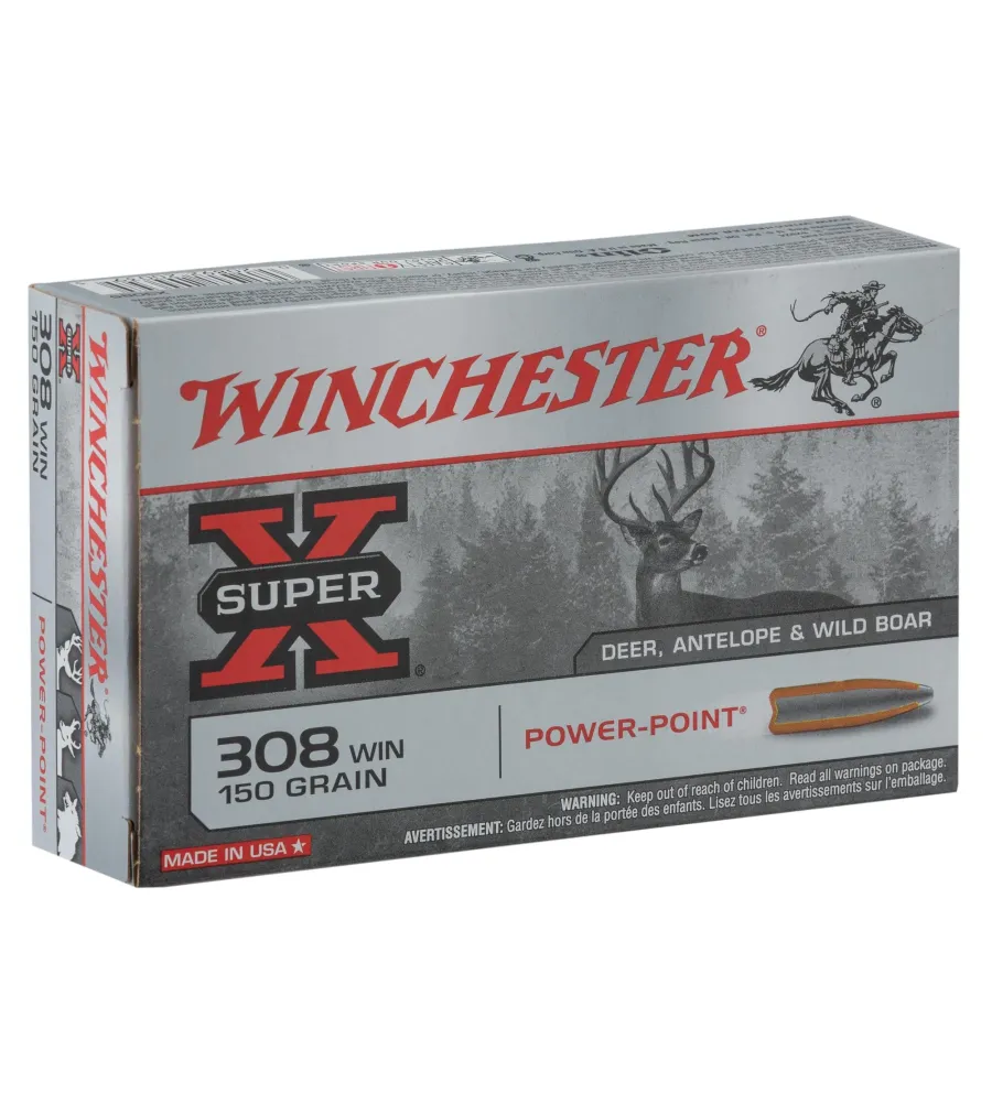 Balles Winchester 308 Win - Power Point 150 gr